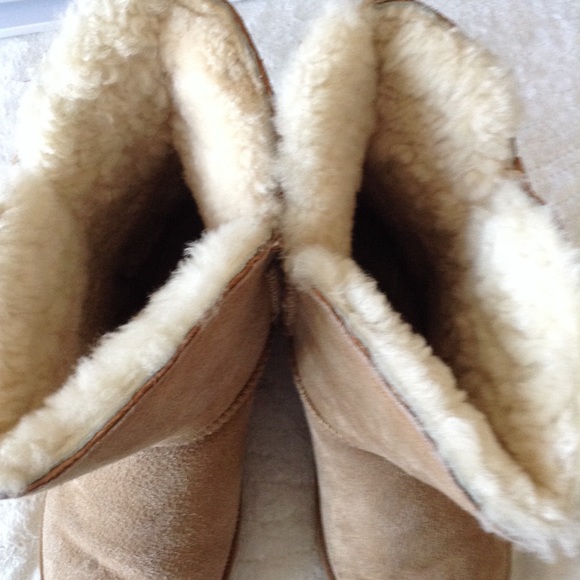 LAM TAN SHEEP LEATHER BOOTIES 6.5/7 - Picture 8 of 8